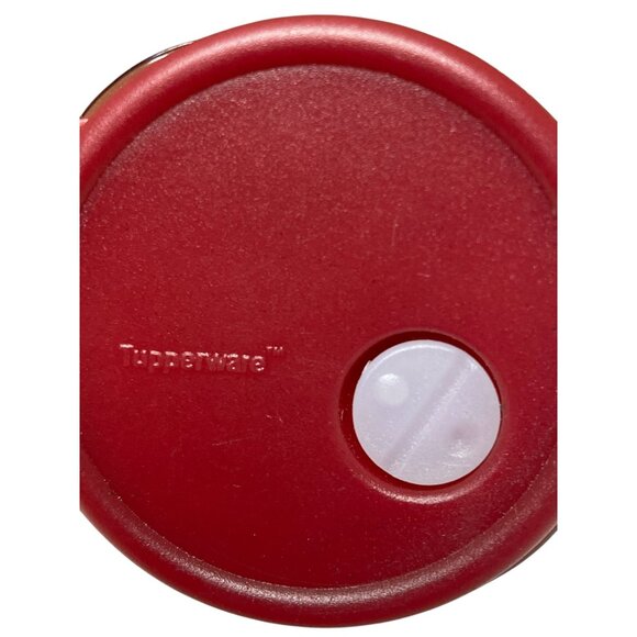 Tupperware Mini Magnet Bowl Lid Red Storage Container Refrigerator Magnet - Picture 6 of 7